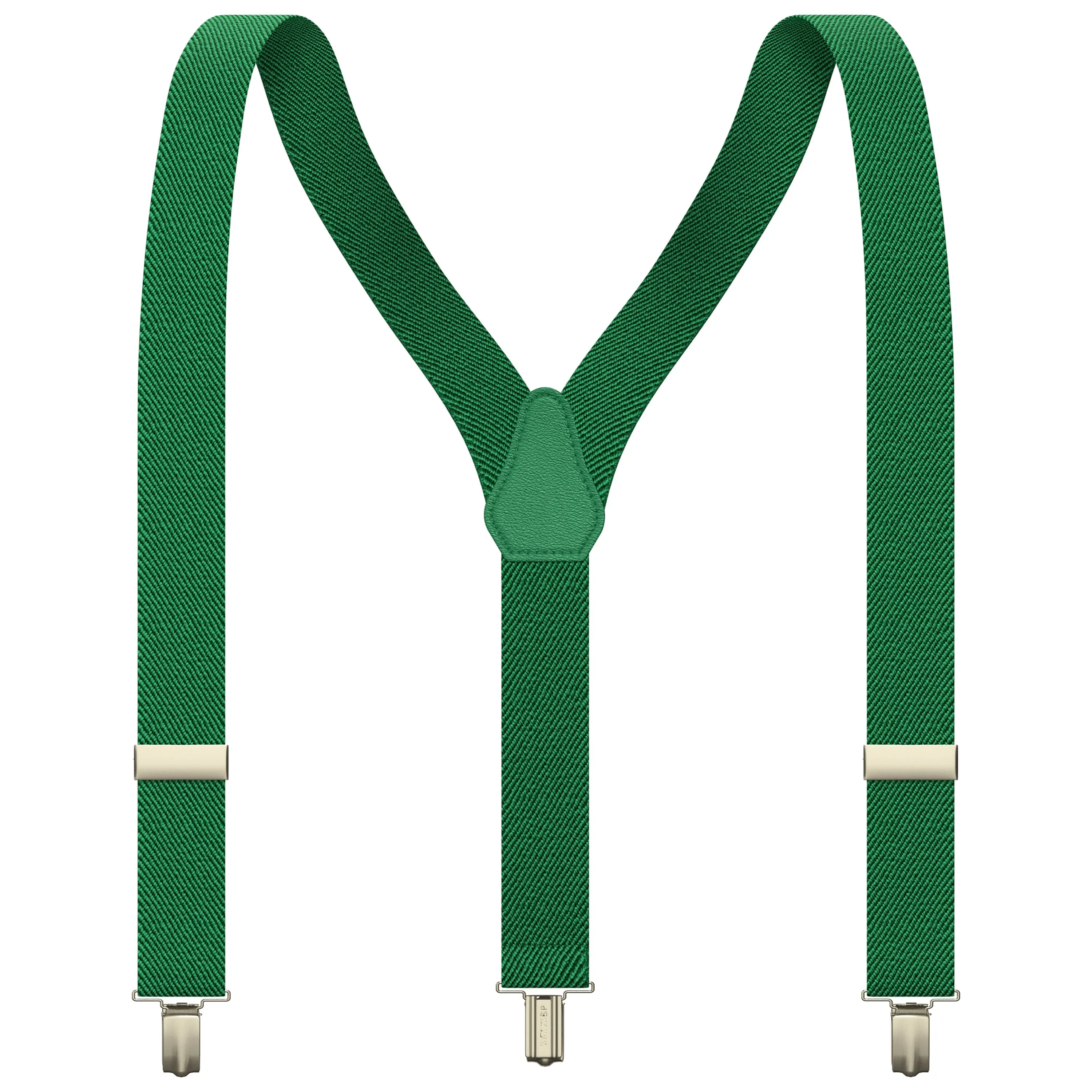 Light Green Slim Suspenders for Men & Women Boys & Girls Y-back Shape 1 inch wide