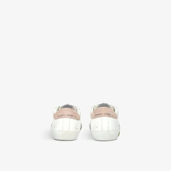 Low-top sneakers in leather and suede with Super Star logo for children from 6 months to 5 years Golden Goose ,  white