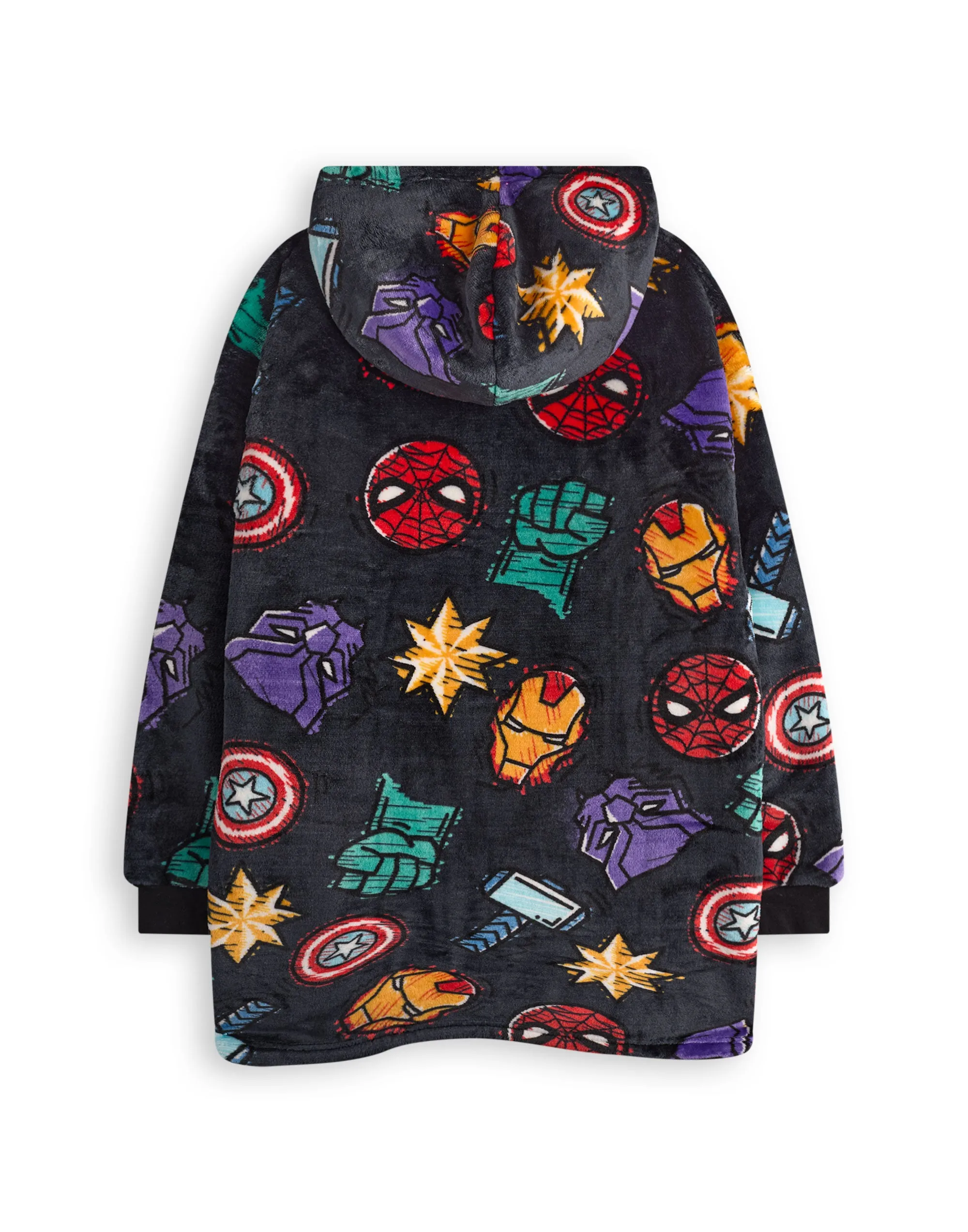 Marvel Character Boys Multicoloured Blanket Hoodie