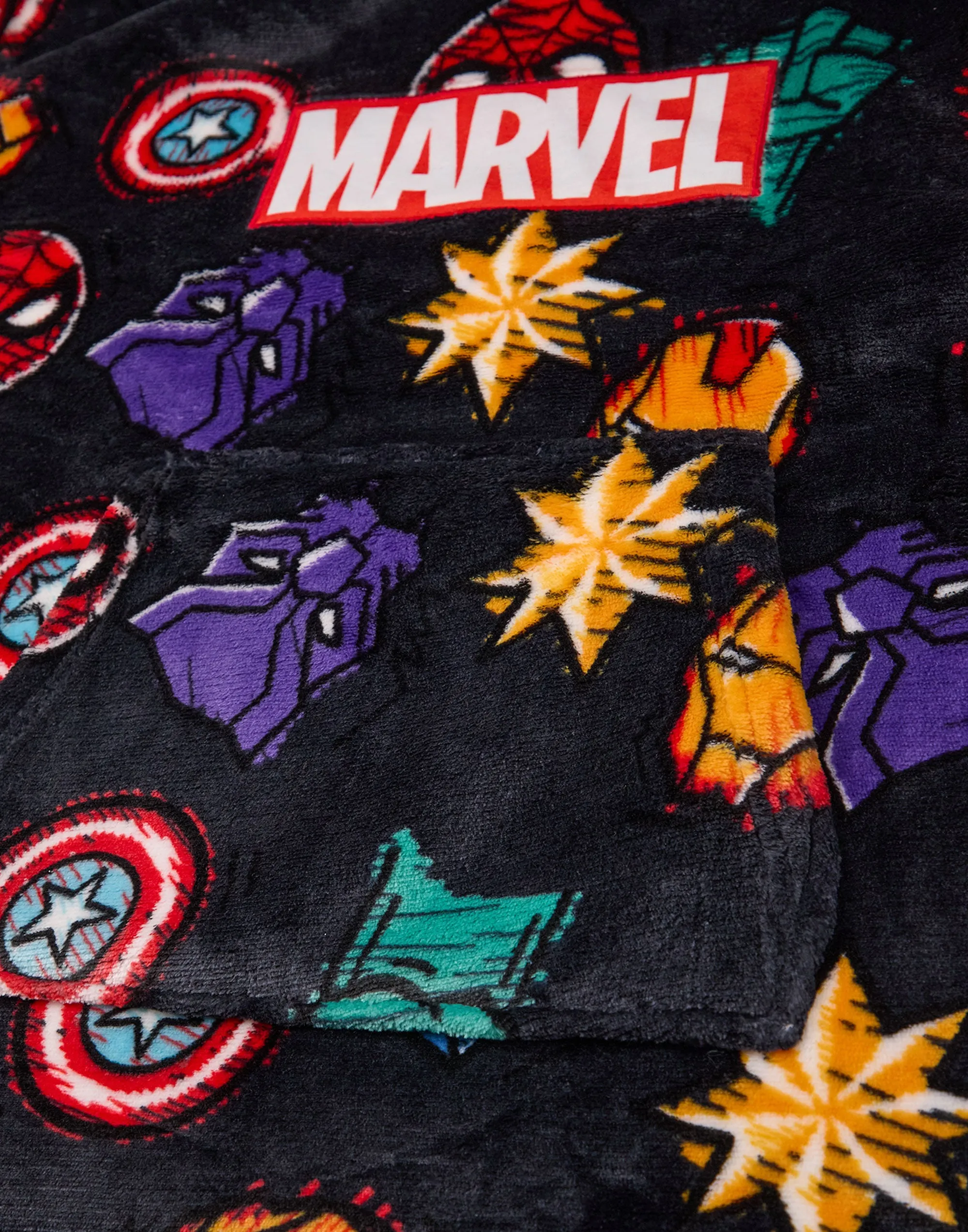 Marvel Character Boys Multicoloured Blanket Hoodie