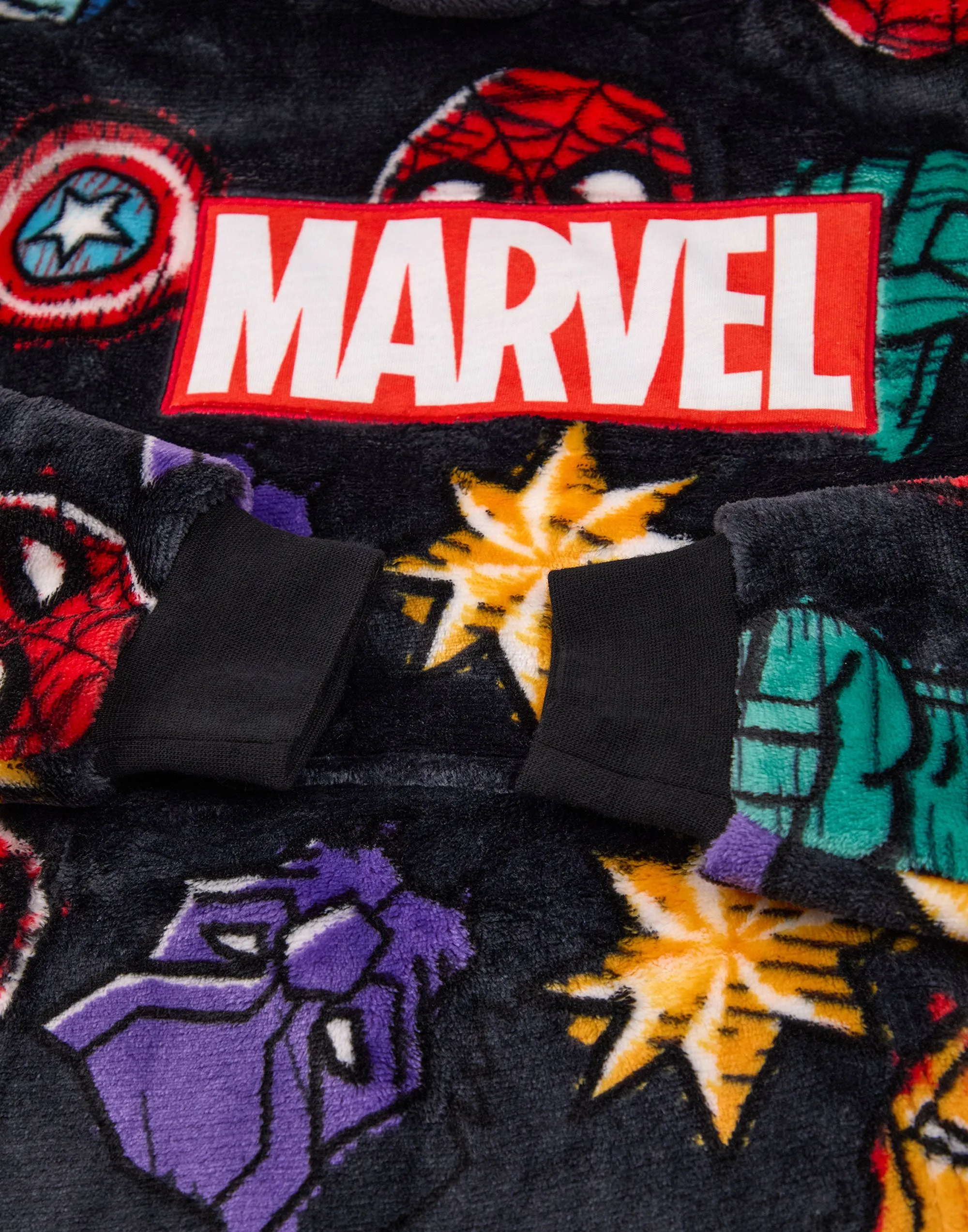 Marvel Character Boys Multicoloured Blanket Hoodie