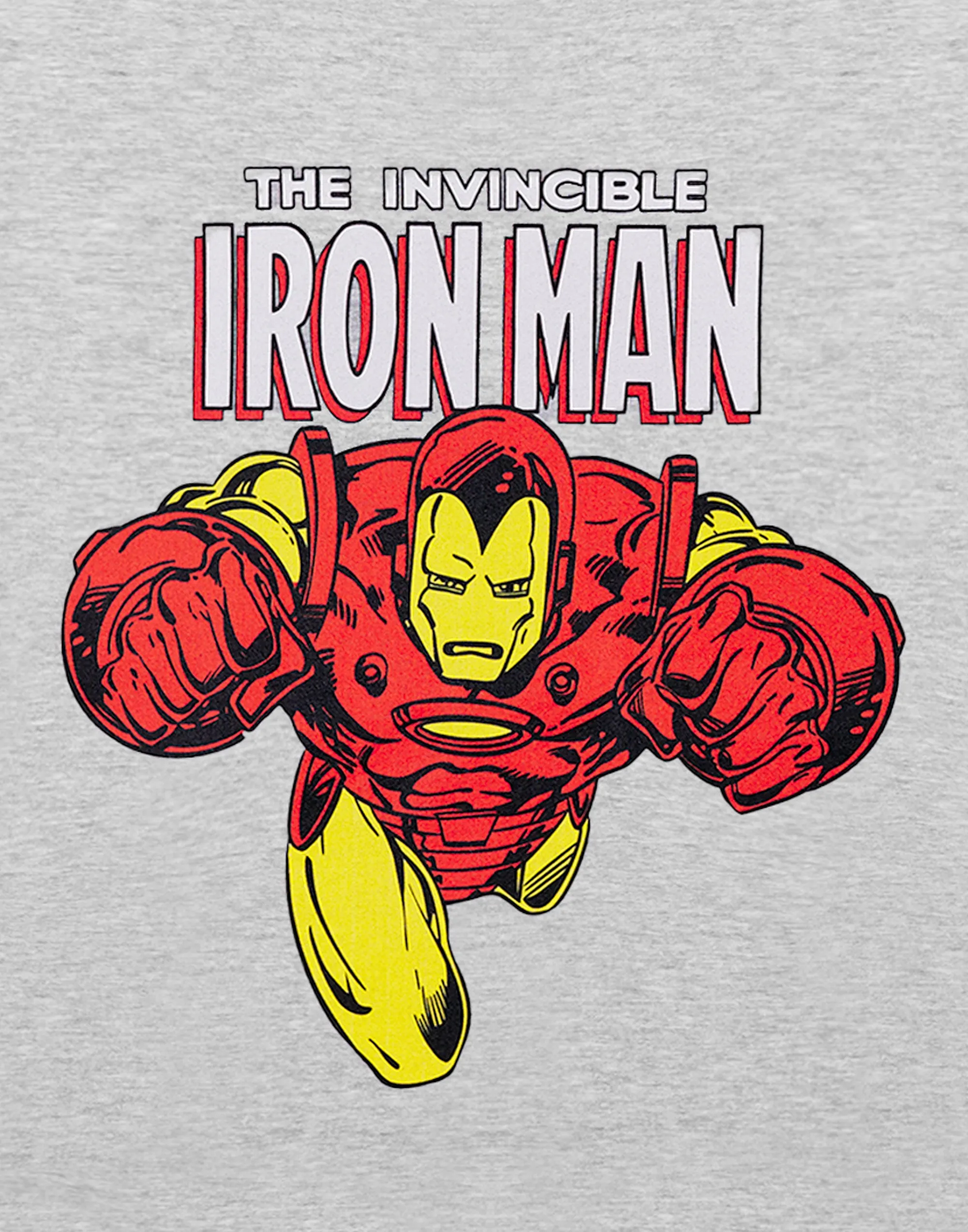 Marvel Iron Man Boys Grey Short Sleeved T-Shirt