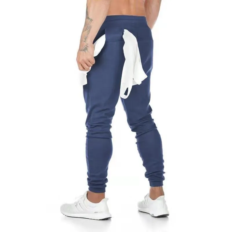 Men Cotton Quick Dry Gym Fitness Jogging Training Sportswear Trousers