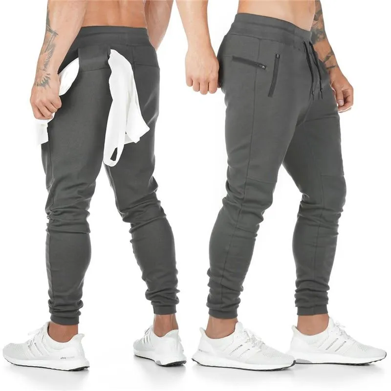 Men Cotton Quick Dry Gym Fitness Jogging Training Sportswear Trousers