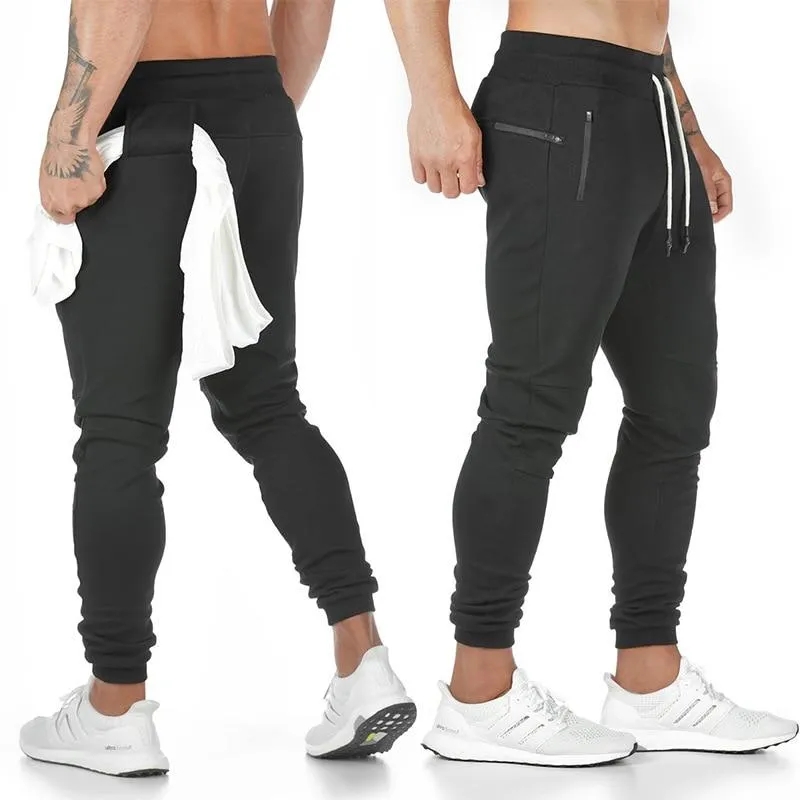 Men Cotton Quick Dry Gym Fitness Jogging Training Sportswear Trousers