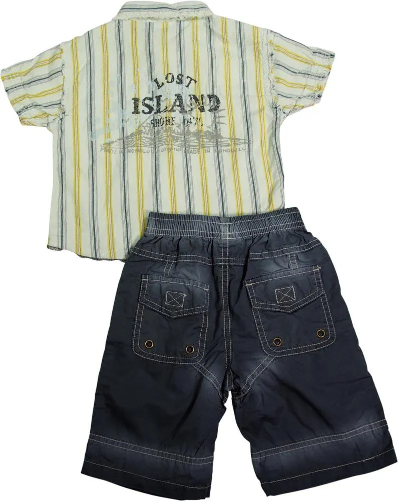 Mish Mish Baby Boys Infant Cotton Short Sleeve Tee Short Sets