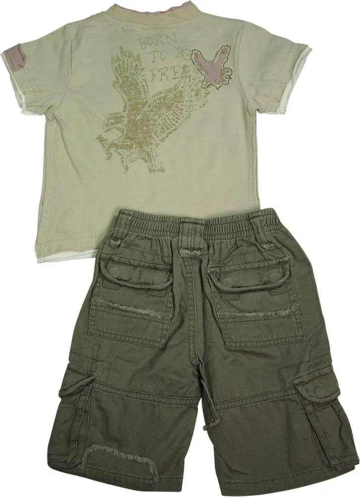 Mish Mish Baby Boys Infant Cotton Short Sleeve Tee Short Sets