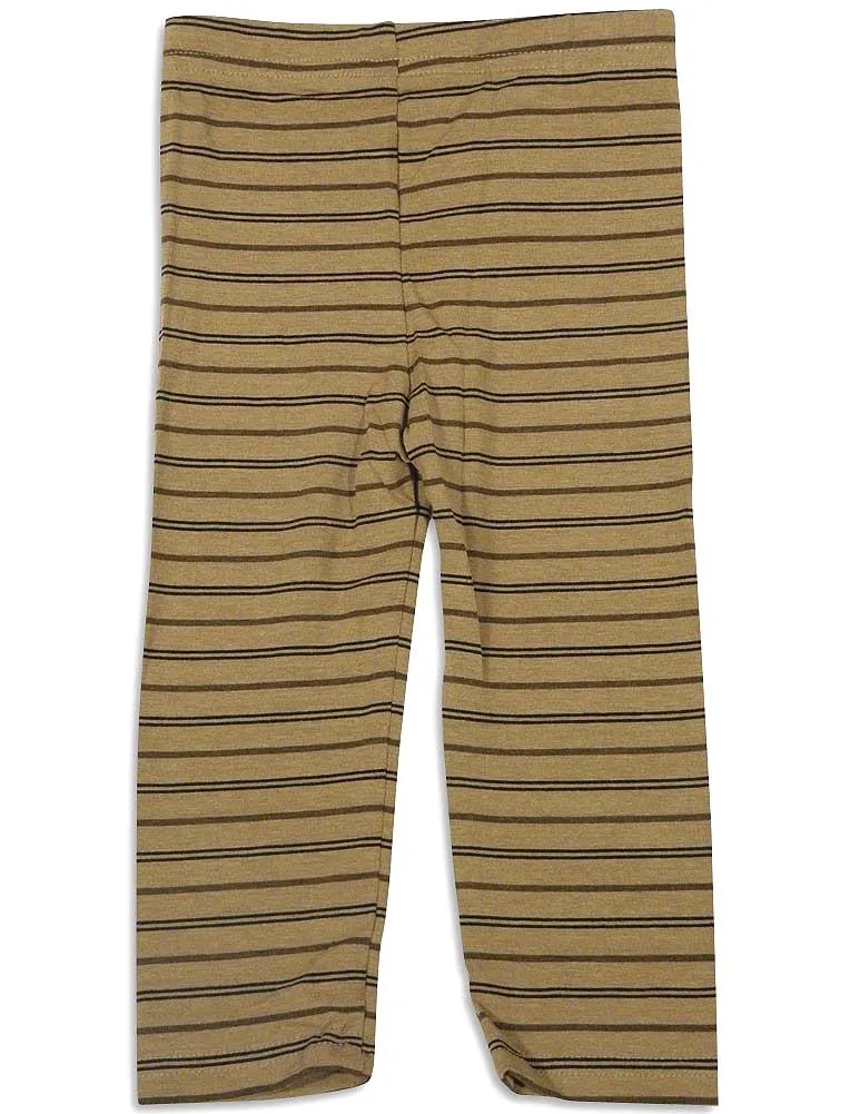 Mulberribush Infant Girls Striped Elastic Waist Leggings Pant Bottoms, 27013