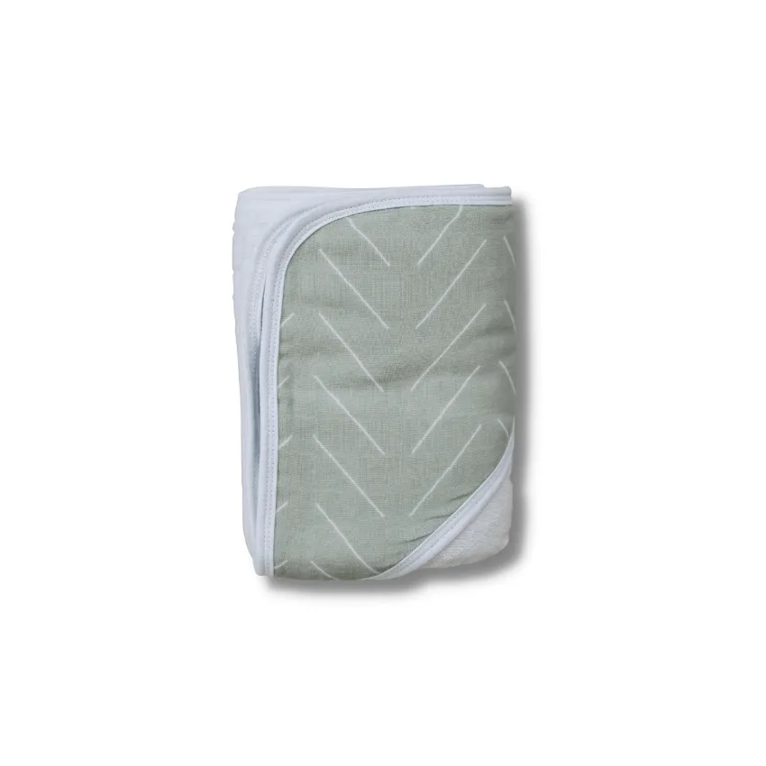 Muslin Hooded Towel, Desert Sage