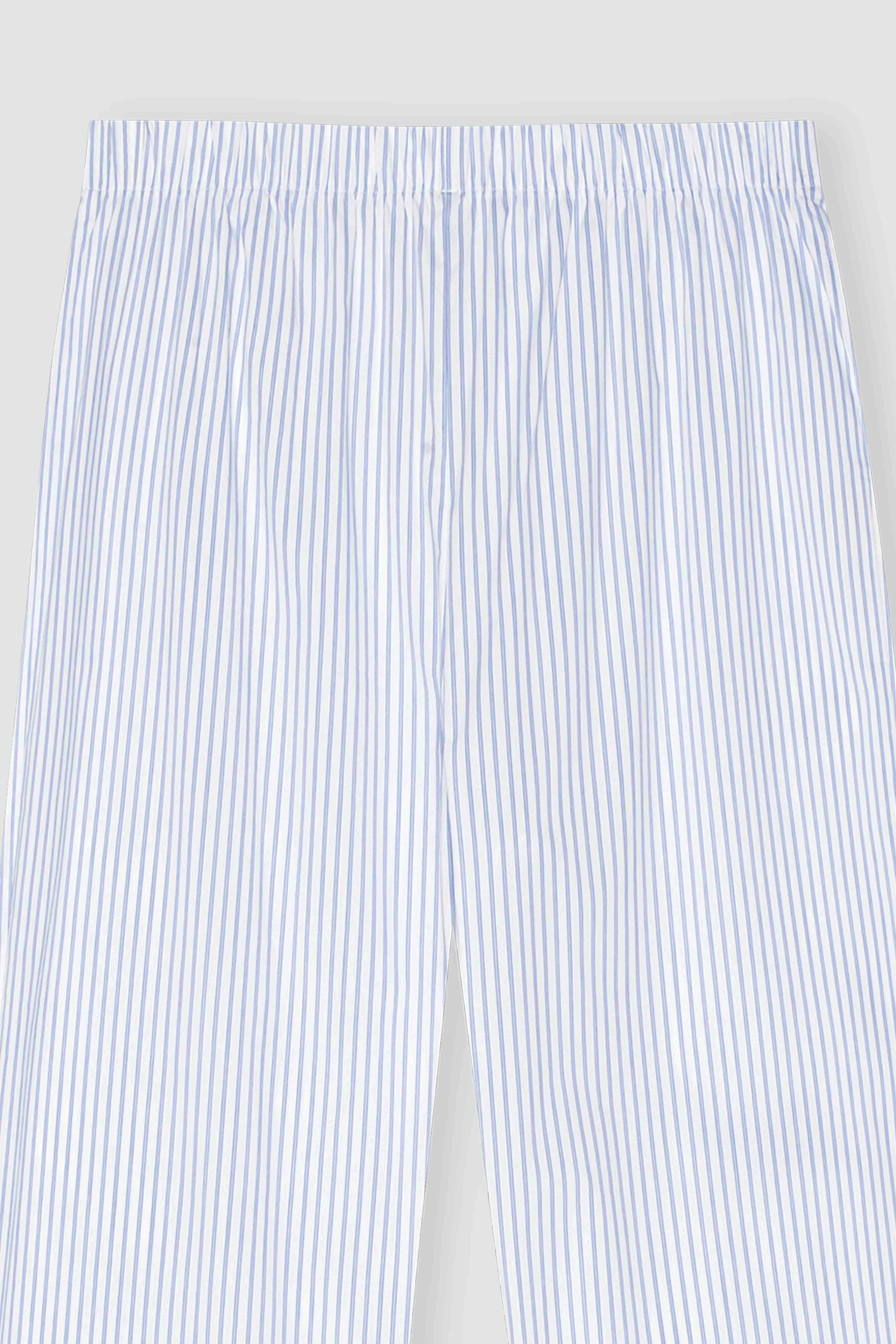 NEEDLE STRIPE PANTS // WHITE & BLUE