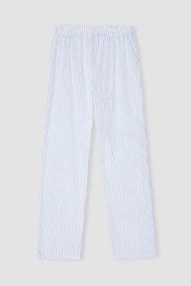 NEEDLE STRIPE PANTS // WHITE & BLUE