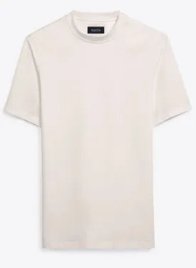 OOOHCOTTON 8 WAY STRETCH CREW NECK T-SHIRT - WHITE