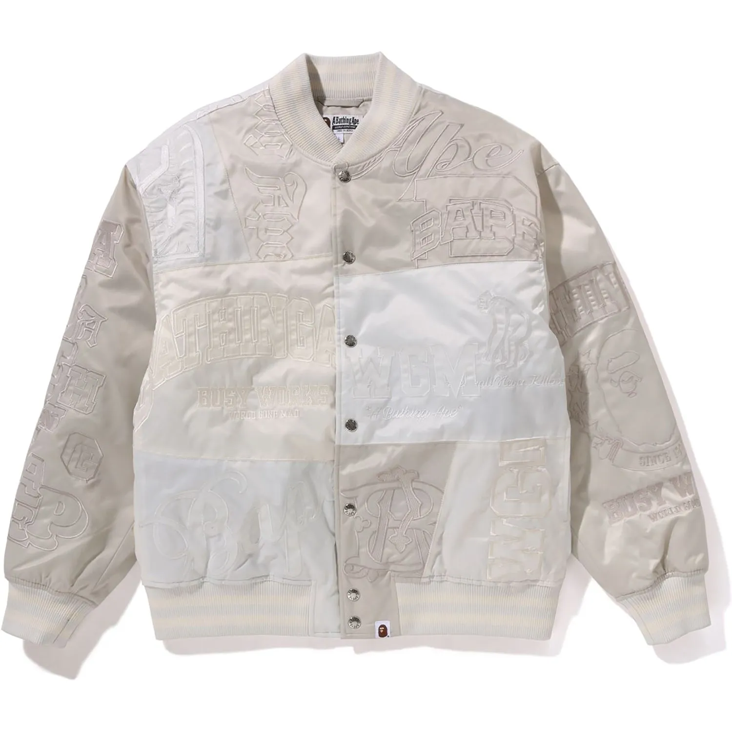 PATCHWORK VARSITY JACKET MENS