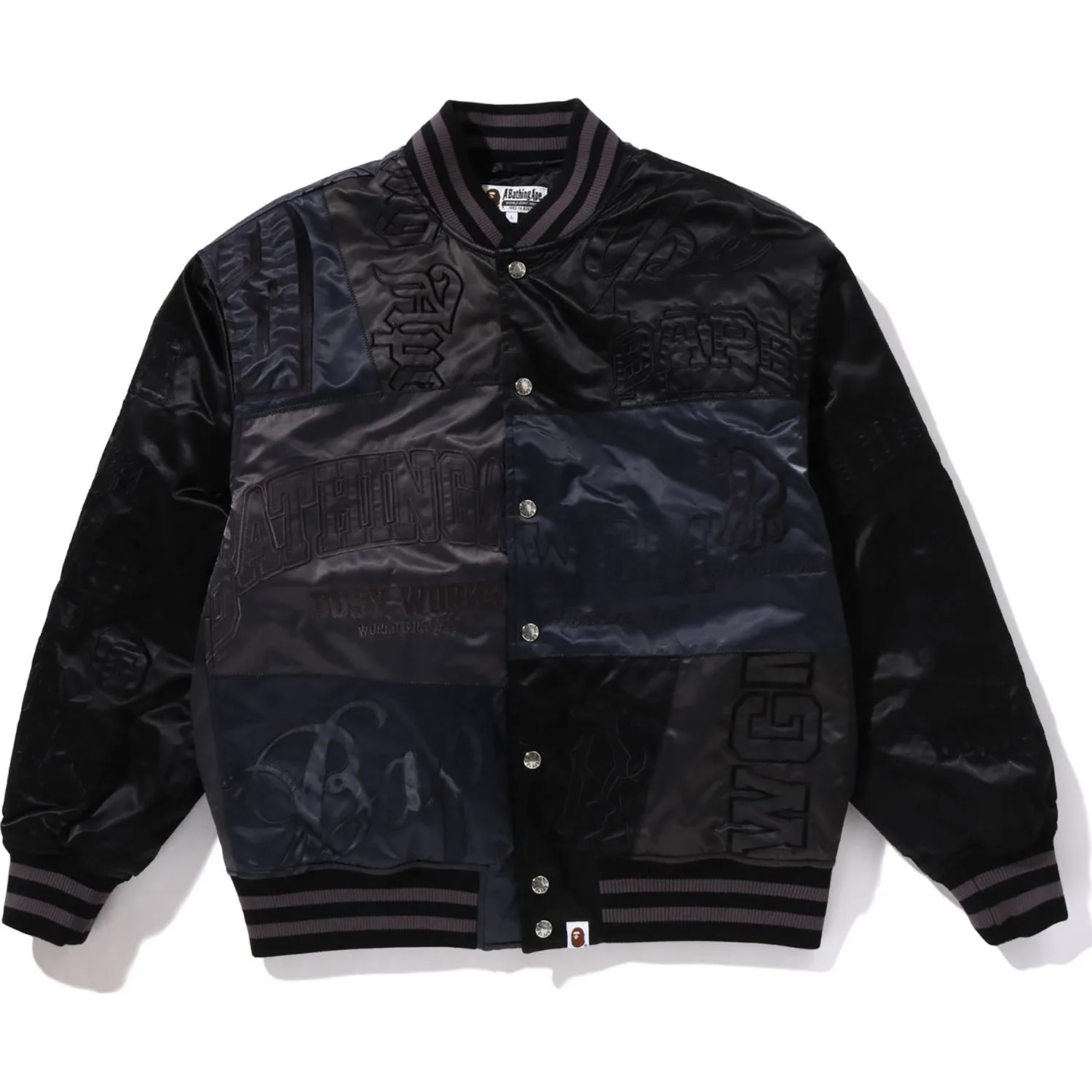 PATCHWORK VARSITY JACKET MENS