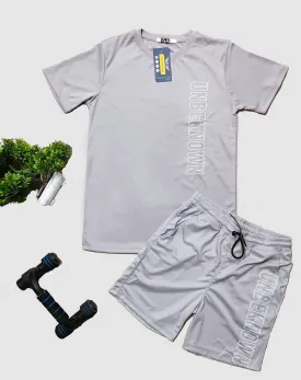 Printed Men Co-ord Set (Grey)