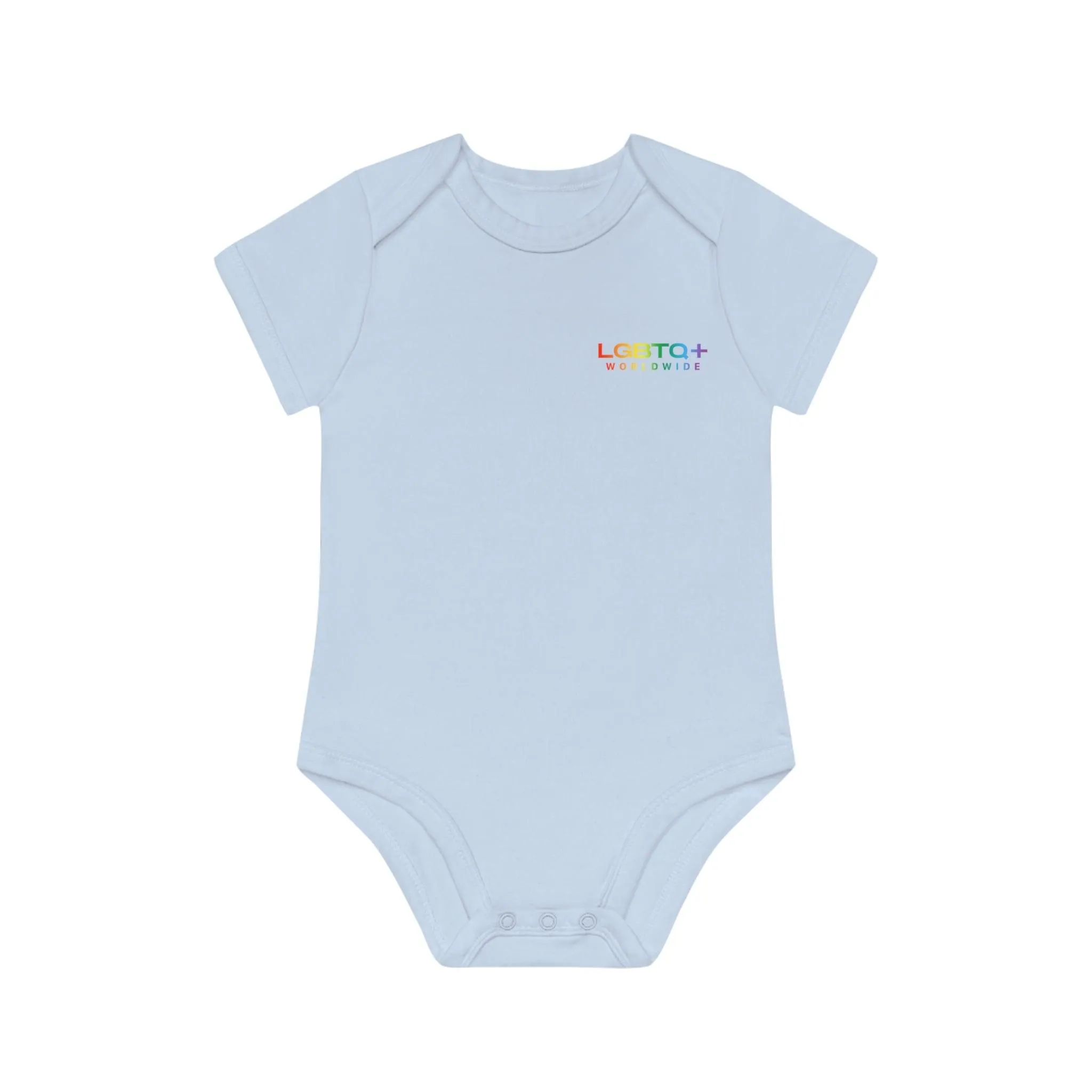 ,,RAINBOW WORLD" Baby Organic Short Sleeve Bodysuit