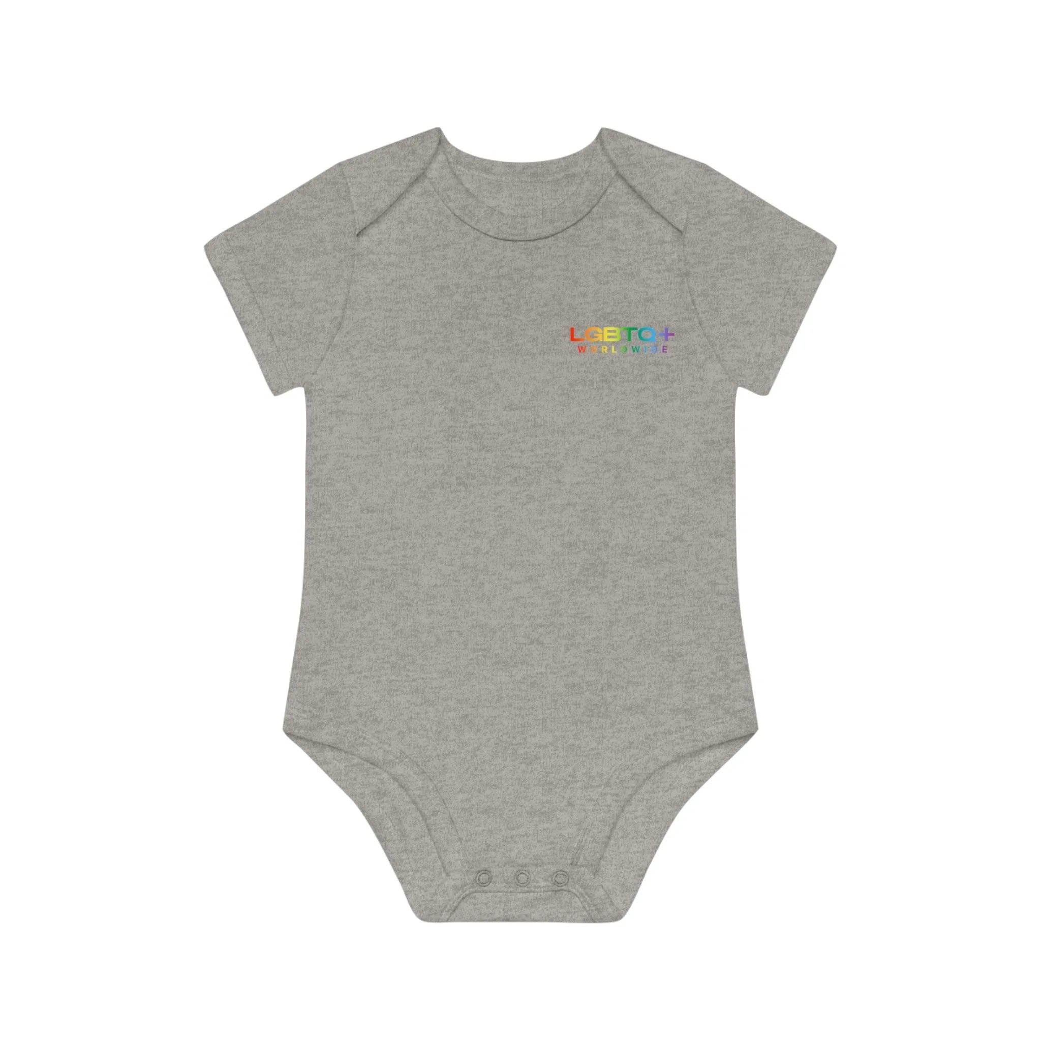 ,,RAINBOW WORLD" Baby Organic Short Sleeve Bodysuit