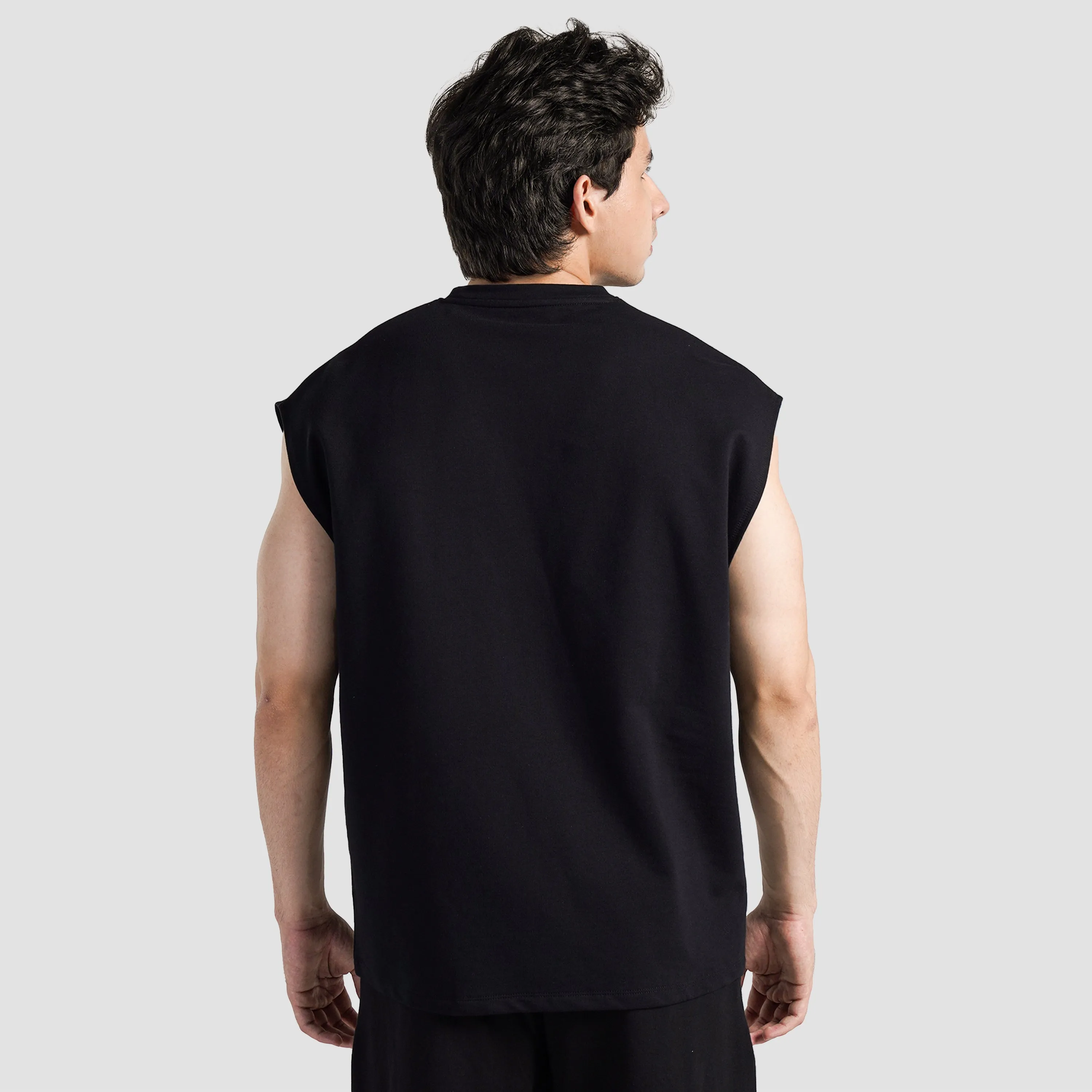 React Sleeveless Tank (Black)