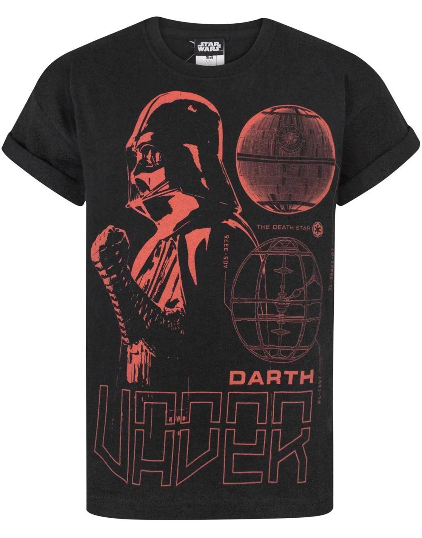 Star Wars Darth Vader Boys Black Short Sleeved T-Shirt