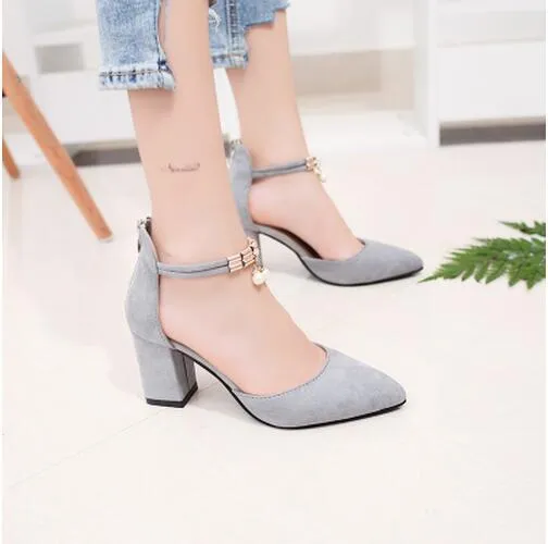 Summer Women Shoes Pointed Toe Pumps  Dress Shoes High Heels Boat Shoes Wedding Shoes tenis  feminino