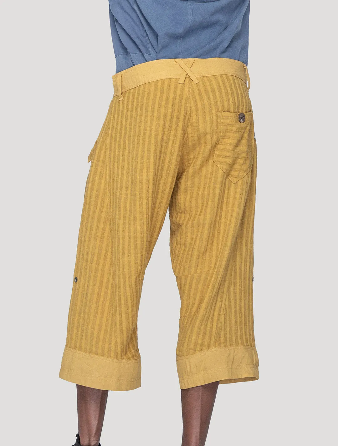 Taiji Striped ¾ Pants