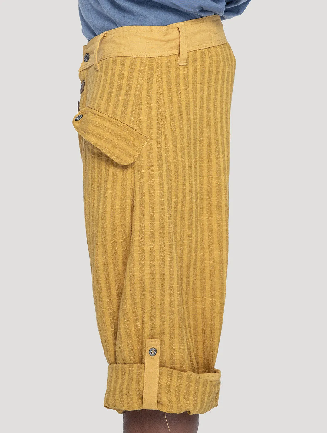 Taiji Striped ¾ Pants