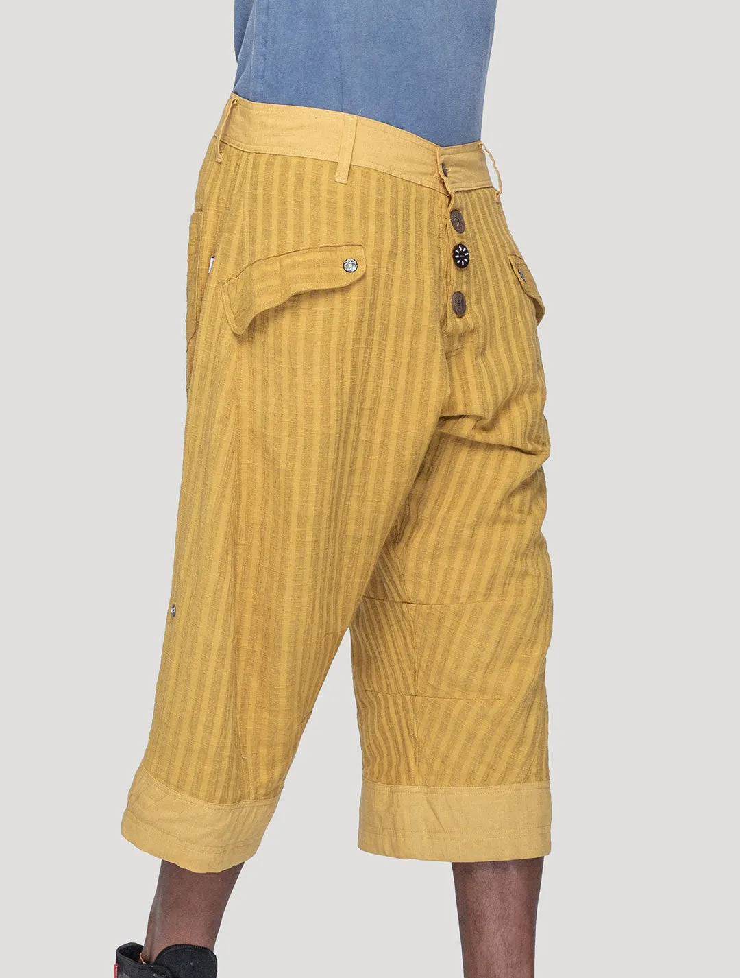 Taiji Striped ¾ Pants