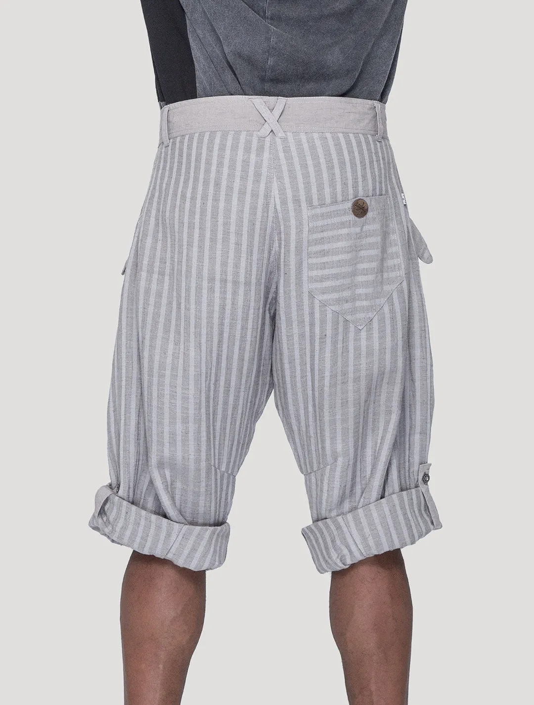 Taiji Striped ¾ Pants