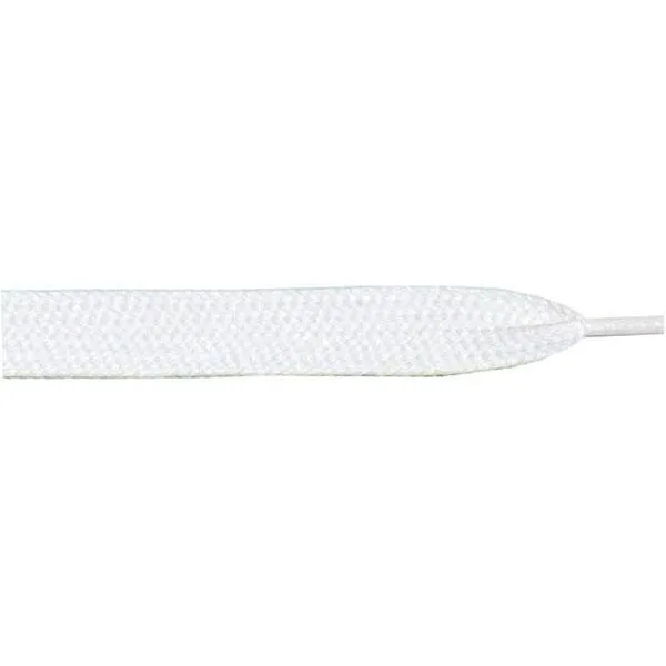 Thick Flat 3/4" - White (12 Pair Pack) Shoelaces