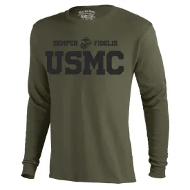 USMC Long Sleeve - United States Marines Basic Long Sleeve - Men's Long Sleeve