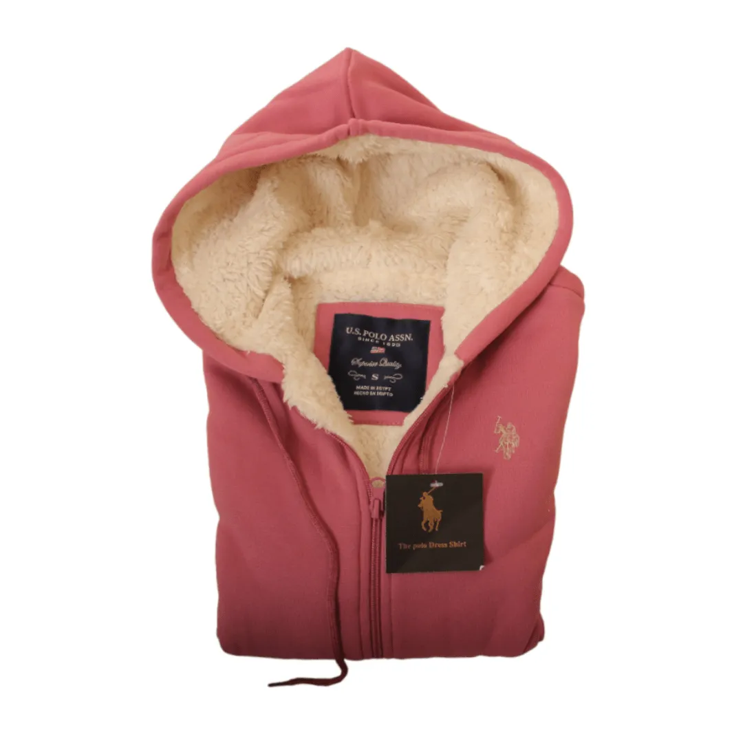 USPA Women Fur Jacket - Cashmere (Slim Fit)