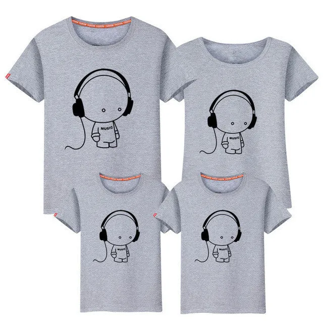 VIDMID Family matching clothes mother daughter son outfits cotton short-sleeve T-shirt family look father baby clothing 6001 28