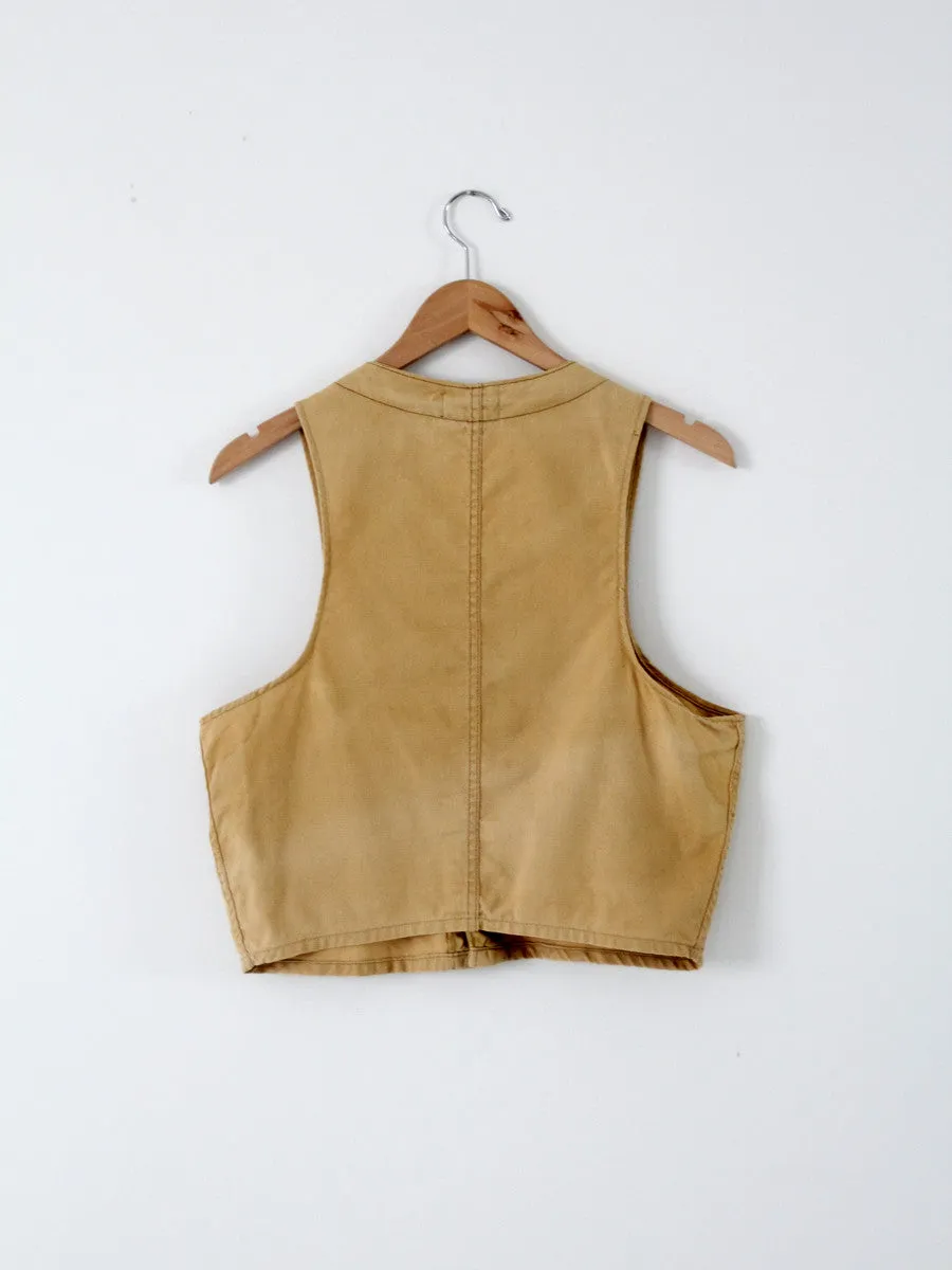 vintage 50s hunting vest by J.C. Higgins