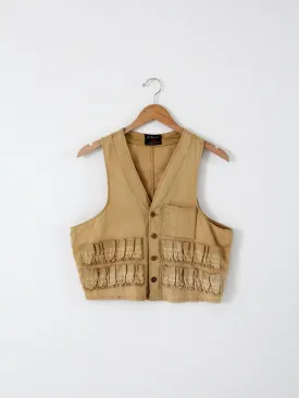 vintage 50s hunting vest by J.C. Higgins