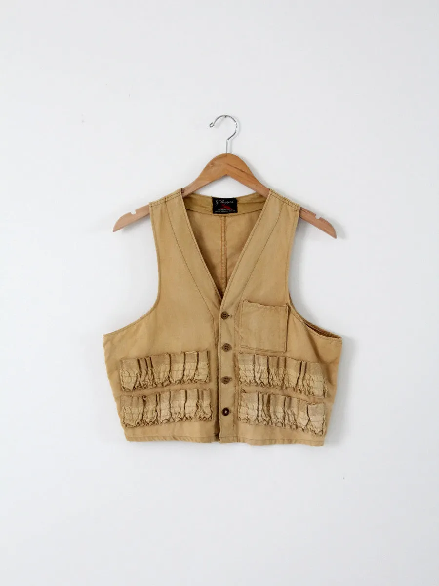 vintage 50s hunting vest by J.C. Higgins