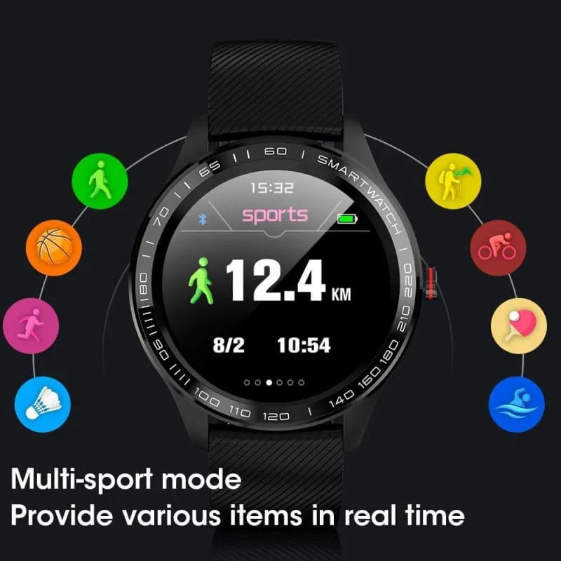 Waterproof Full Screen Smart Watch for Men