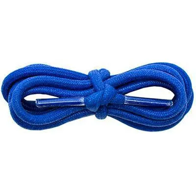 Waxed Cotton 3/16" Round Laces - Royal Blue (2 Pair Pack) Shoelaces