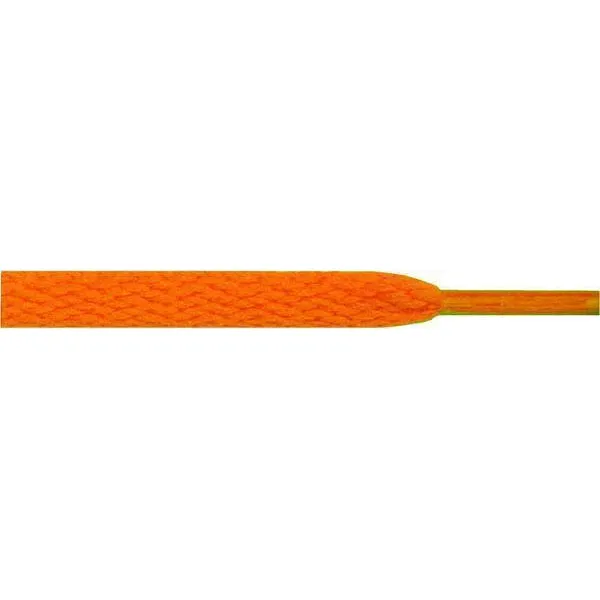 Wholesale Athletic Flat 5/16" - Neon Orange (12 Pair Pack) Shoelaces