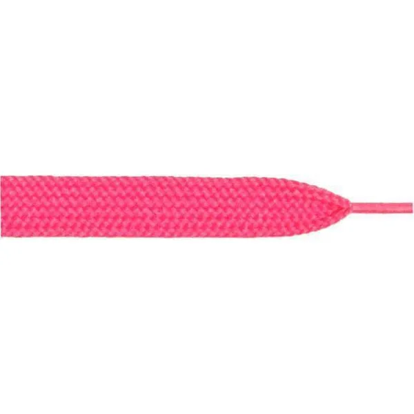 Wholesale Thick Flat 3/4" - Hot Pink (12 Pair Pack) Shoelaces