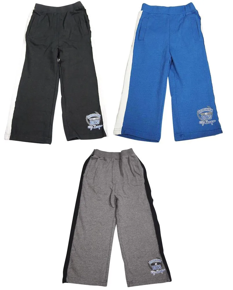 Wild Mango Toddler and Boys Sizes 2T - 10 - Fashion Varsity Sweatpants, 32042