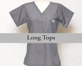 XXS Womens Long Shelby Scrub Tops