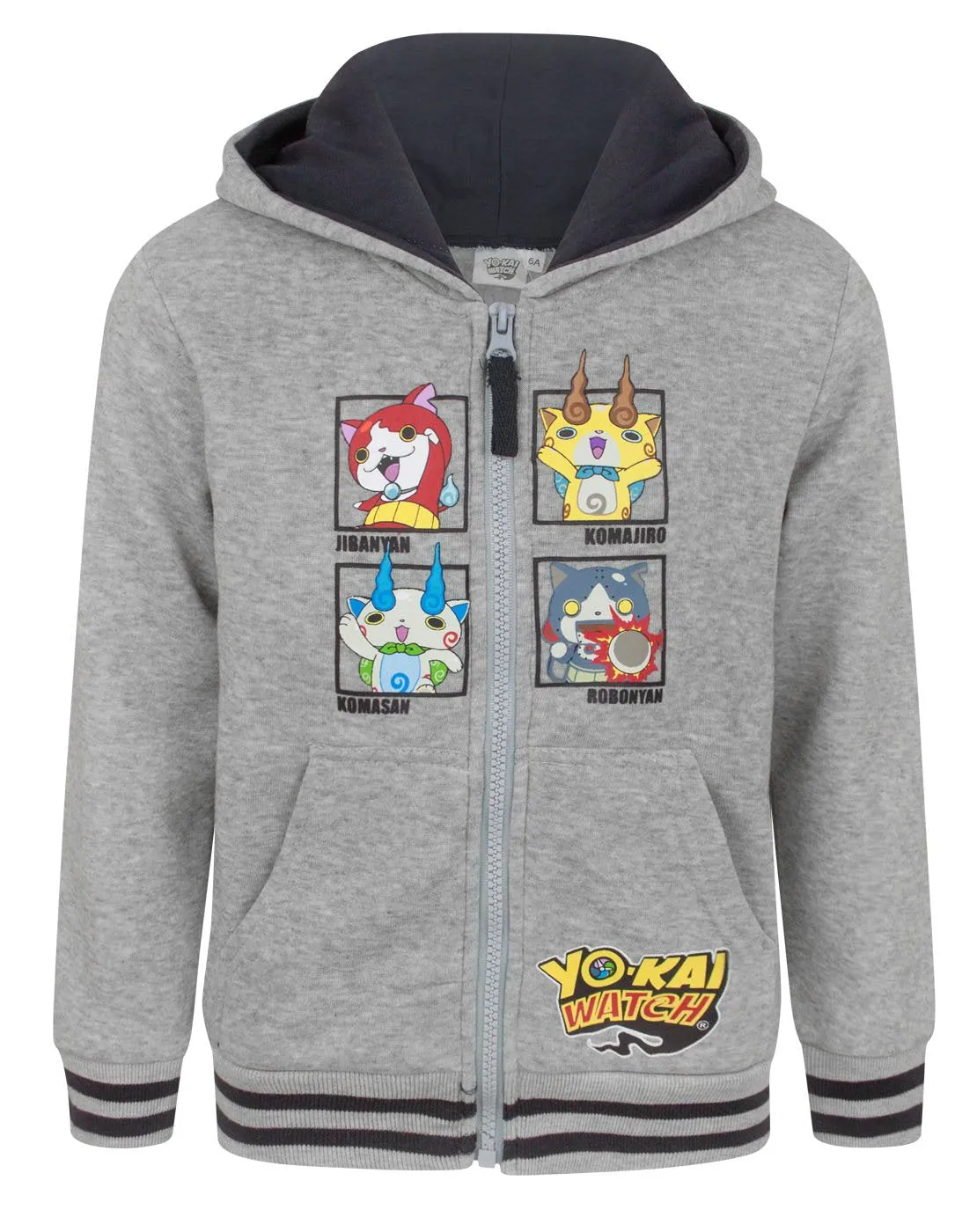 Yo Kai Watch Boys Grey Hoodie